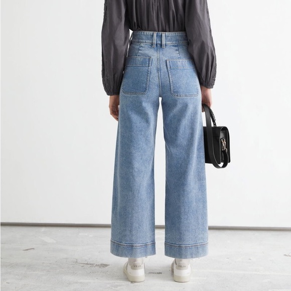 & other stories wide cropped denim jeans - Picture 2 of 7